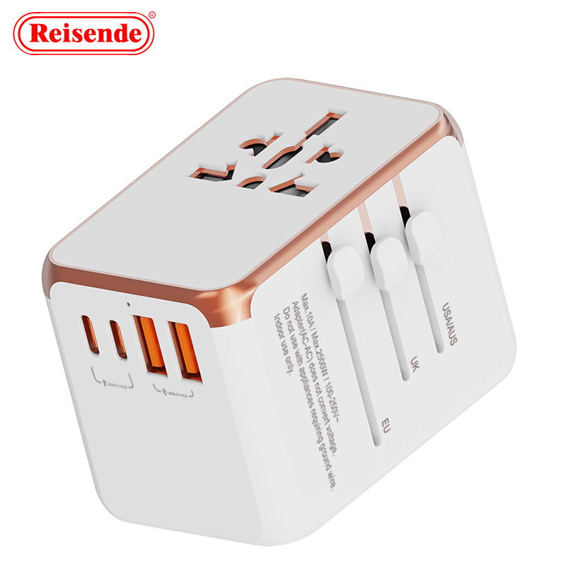 New Product Global Pass Conversion Plug 4-Port Travel Multi-Function Conversion Socket Socket Converter Universal One to Multiple