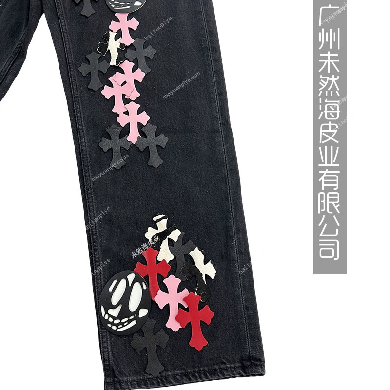 Grimur Cross-Cross Combination Set Patch Patch CH Crowe Trendy Brand Jeans 100% Partner Diy