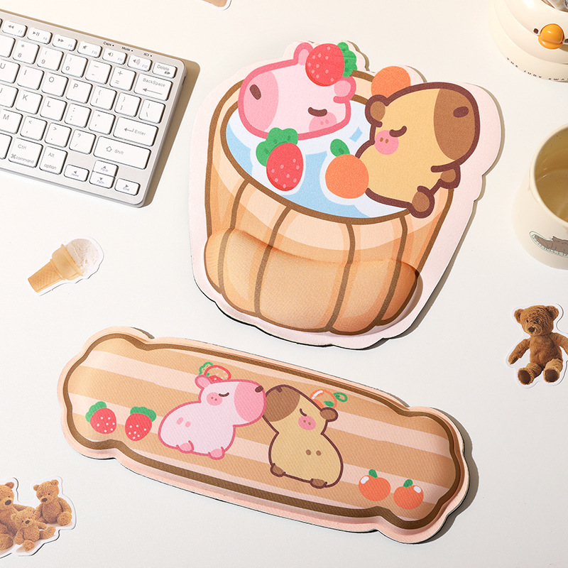 Alfombrillas de ratón transfronterizas, divertidas y variadas, reposamuñecas, alfombrillas de ratón de alta calidad con formas especiales, alfombrillas de ratón de dibujos animados para hombres y mujeres