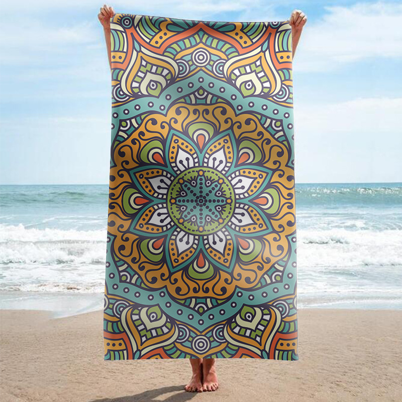 Suministro especial de doble cara terciopelo Internet celebridad serie rectangular fábrica al por mayor material garantía Toalla de playa Toalla de baño