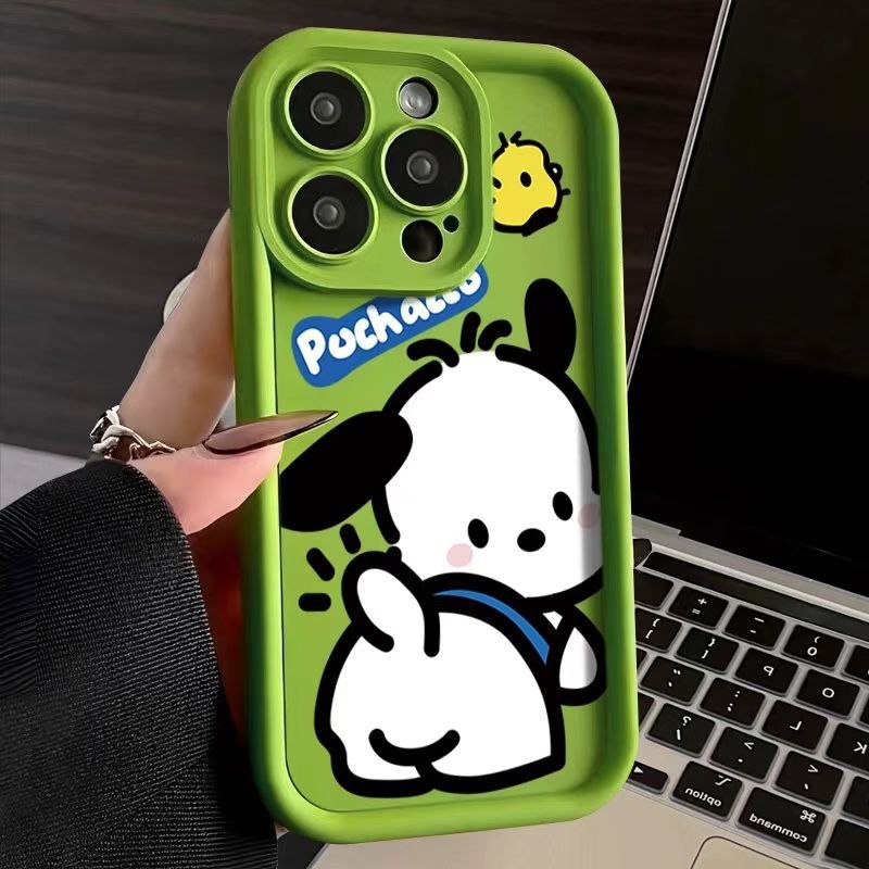 Lindo nuevo estilo aplicable iPhone 16pro funda para teléfono móvil Apple 15 anti-caída 14 dibujos animados 13promax chica 12x