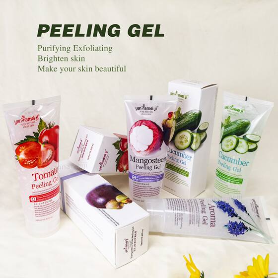 Cross-border exfoliating gel Apple Cucumber Facial Body Scrub gentle exfoliating gel brightening moisturizing foreign trade