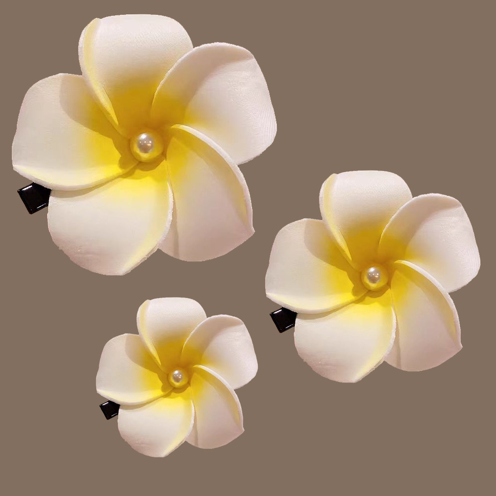 DIY handmade headdress hair accessories hawaii travel beach pearl franumeria simulation color franumeria hairpin