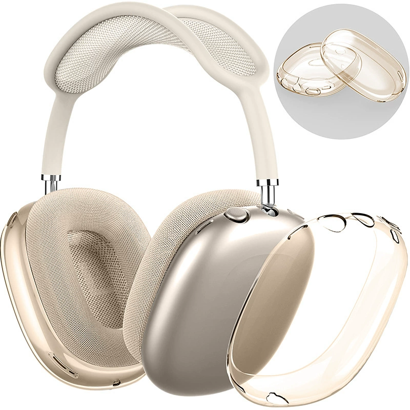 TPU прозрачный чехол для AirPods Max с крышкой на луче защиты, универсальные цвета