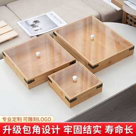 竹木托盘蛋糕店烘焙托盘长方形面包展示盘实木月饼食品糕点托盘