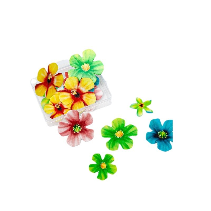 Ventas directas de fábrica exclusivas transfronterizas, papel de arroz glutinoso comestible, decoración de pasteles de flores, decoración de pasteles, pasteles decorativos para hornear en caja