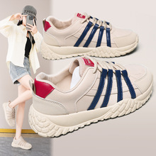 K5202女鞋2025新款秋季厚底阿甘鞋轻便软底休闲运动皮面旅游百搭