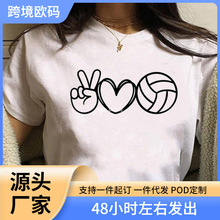 Volleyball Tee women funny manga comic t-shirts girl funny c