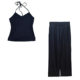 Yuyi New 2025 Summer Niche Design Strap Halter + Elastic Waist Wide-Leg Pants for Women C8812