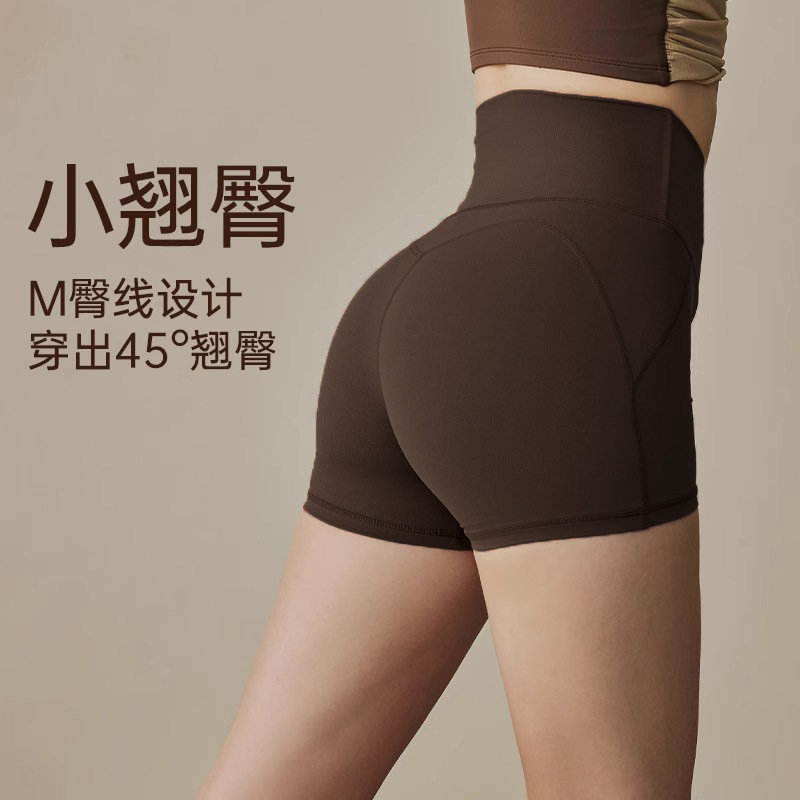 Women's Summer Thin Plus-Size Fitness Shorts for Outdoor Running and Cycling, Pilates Yoga Shorts