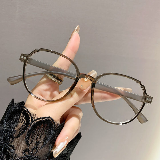 Anti-blue Light Plain Slimming Ultra-light Glasses Frame Cross-border Fashion Green Presbyoscopic Glasses for Men and Women Elastic Lacquer Presbyoscopic Glasses