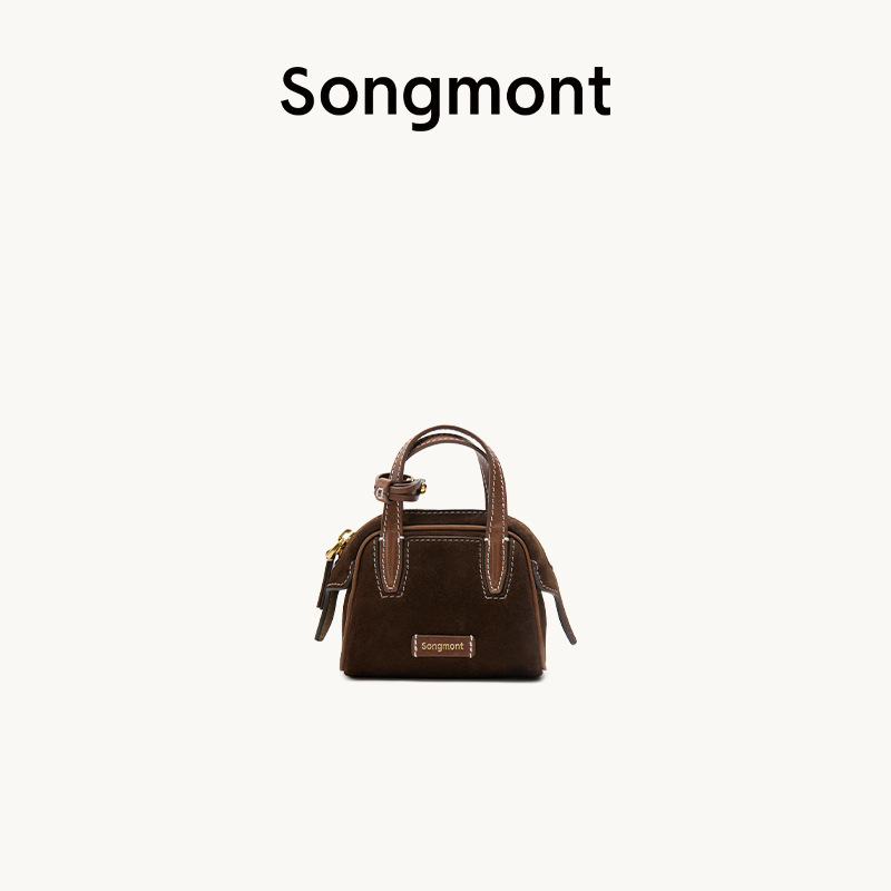 【ウェンチと同じスタイル】Songmont 山下裕松 トラッキング タイヤ 牛革 ボウリングバッグ ボストン ハンドバッグ|undefined