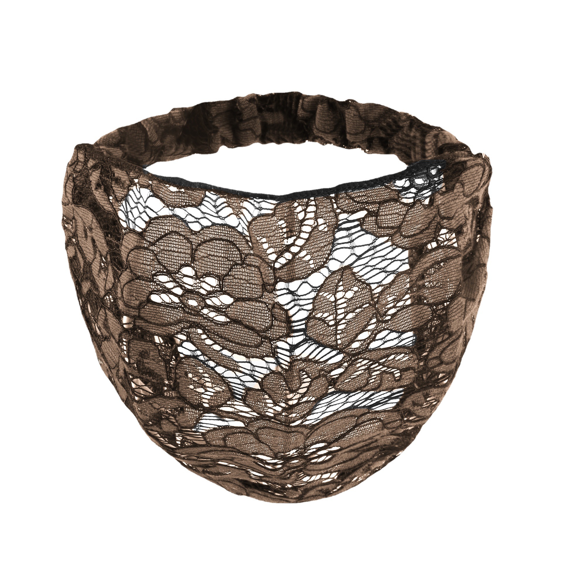 Banda de pelo de encaje fino de ala ancha de verano diadema que cubre el cabello blanco europeo y americano dulce todo fósforo pelo presionando diadema tocado pelo neto