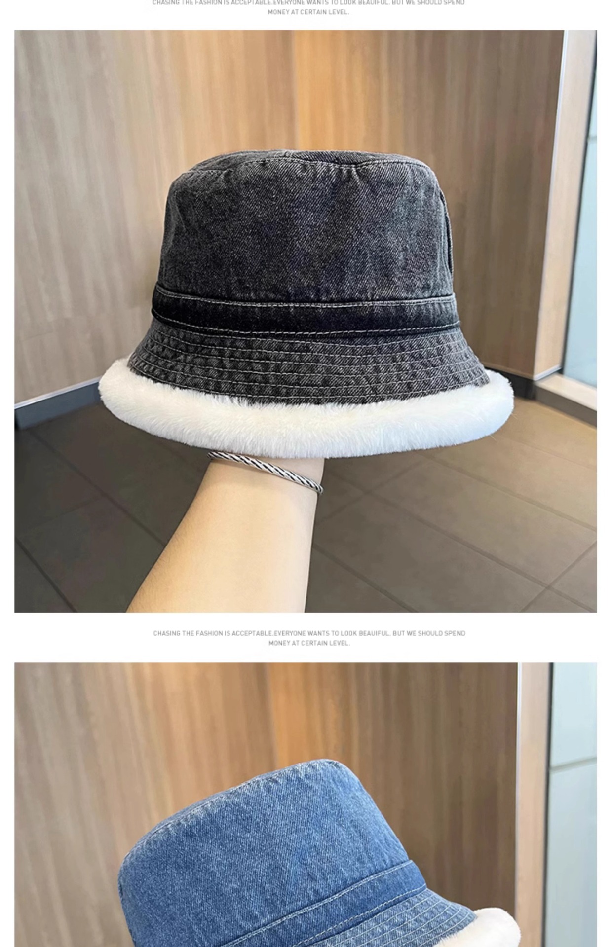 Women's Basic Cowboy Style Solid Color Wide Eaves Bucket Hat display picture 2