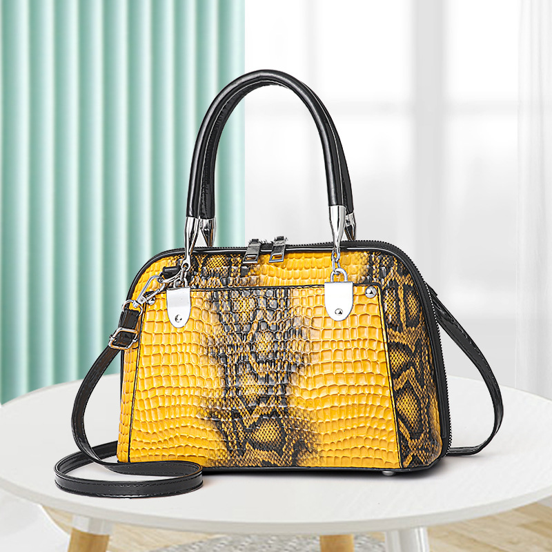 Bolso de mano bolso de hombro serpiente bolso de mano bolso de mujer bolso de comercio exterior bolso de conchas de cuero transfronterizas de alta calidad