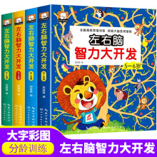 全脑超级思维训练幼儿2-6岁左右脑智力大开发趣味益智游戏早教书