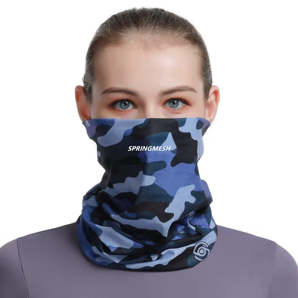 Camouflage dust-proof face mask, essential anti-smog mask and face towel for outdoor cycling, camouflage civilian neck scarf and hood