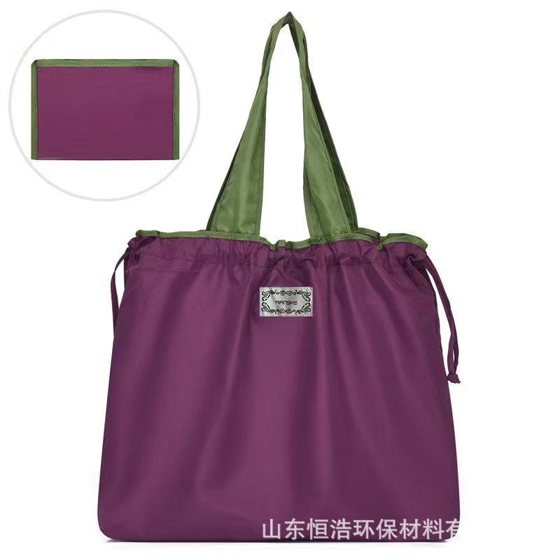 Factory Wholesale Portable Storage Eco-Friendly Waterproof Drawstring Shopping Bag for Commuting and Grocery Storage