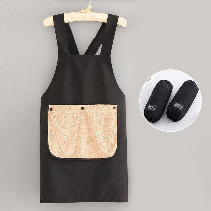 Cross strap water-repellent towel pocket removable - black + sleeves