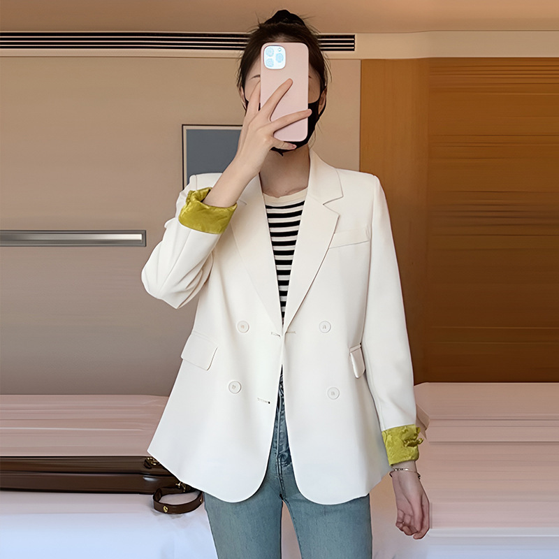 新中式国风盘扣西装外套2025秋季小个子宽松显瘦西装外套女A7088|undefined