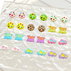 可愛ins雲朵調色盤合金散珠diy手工串珠材料手鍊項鍊飾品珠子配件