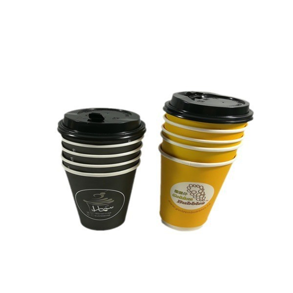 1000 tazas de papel Coca-Cola desechables con tazas de té con leche doble película caliente y frío disponible cuppaper