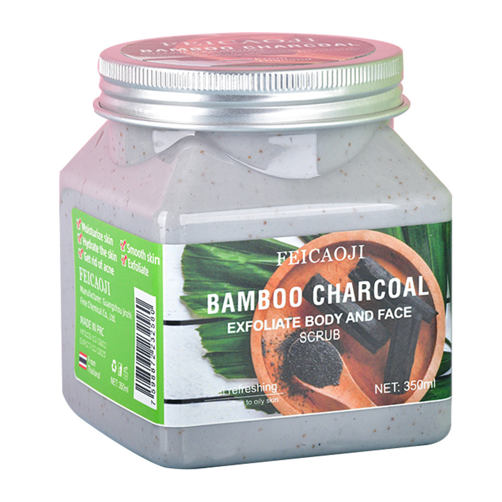 Exfoliante transfronterizo en inglés Exfoliante corporal Piel de pollo Blanqueamiento Baño Piel corporal Sal marina facial