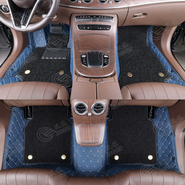 Blue rice noodle + black silk circle