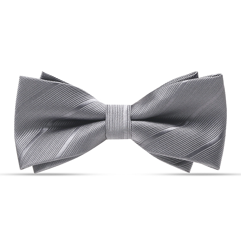 우아한 핫 세일 라이트 그레이 나비넥타이