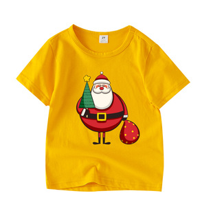 Cross-Border Girls' T-Shirt Short-Sleeved Boys' Half-Sleeved Kidsren's Clothing 2025 Summer New Style Kidsren's Tops Summer Clothes