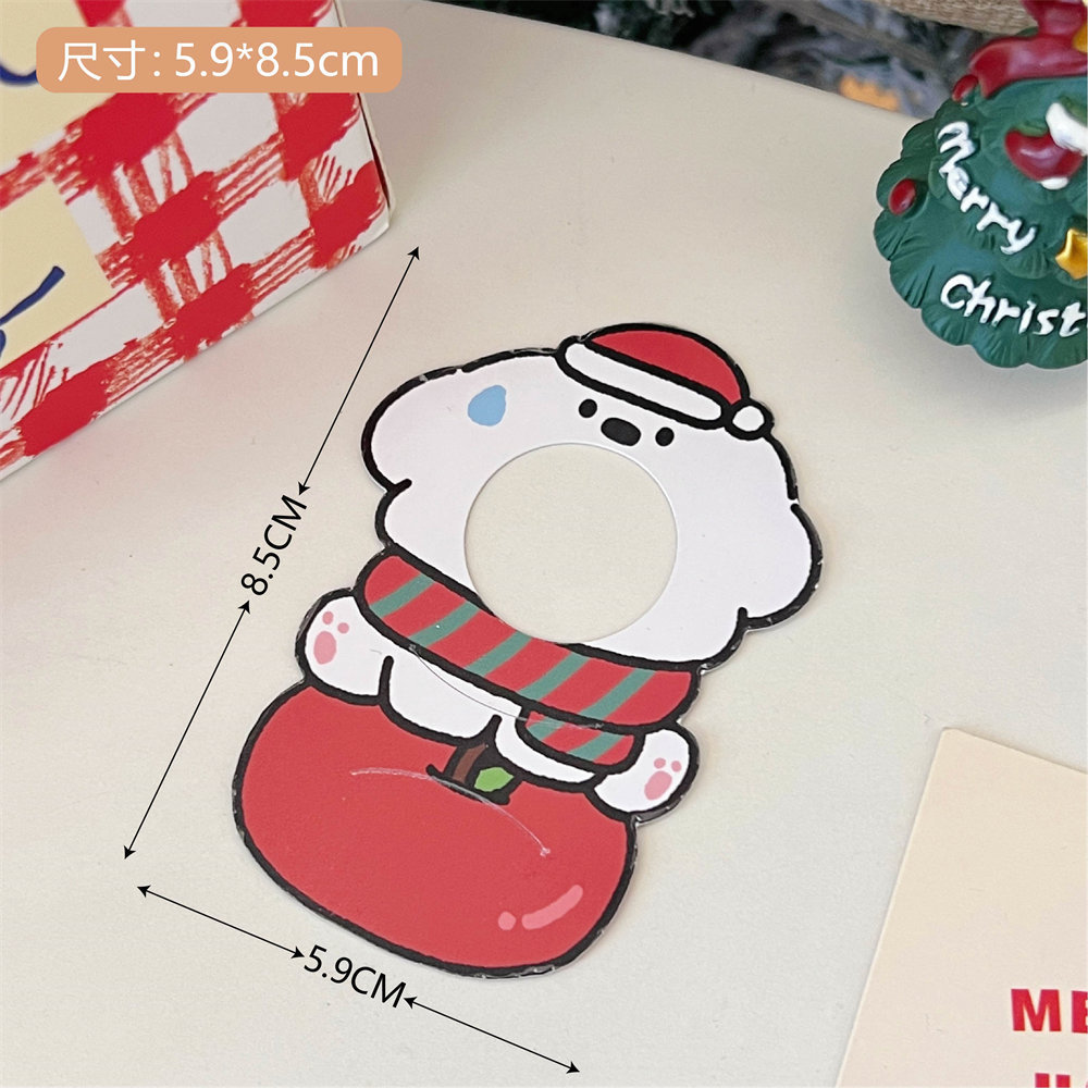 Tengyi original tarjeta de papel de piruleta de Navidad tarjeta de bendición tarjeta de regalo de regalo de caramelo para niños tarjeta de decoración de embalaje