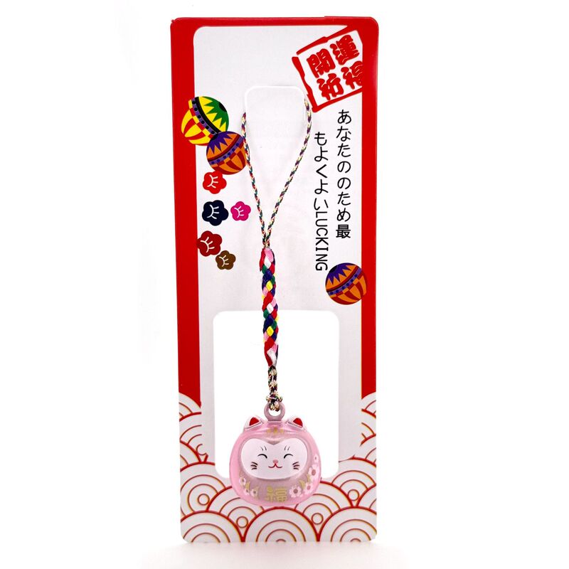跨境日系梦幻猫眼铃铛财猫手机挂饰挂件御守水音铃铛装饰送礼好物|undefined