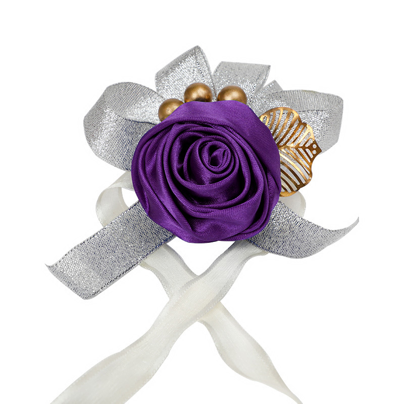 Western-style Wedding Supplies Cash Rose Wrist Flower Wedding Supplies Wholesale display picture 5