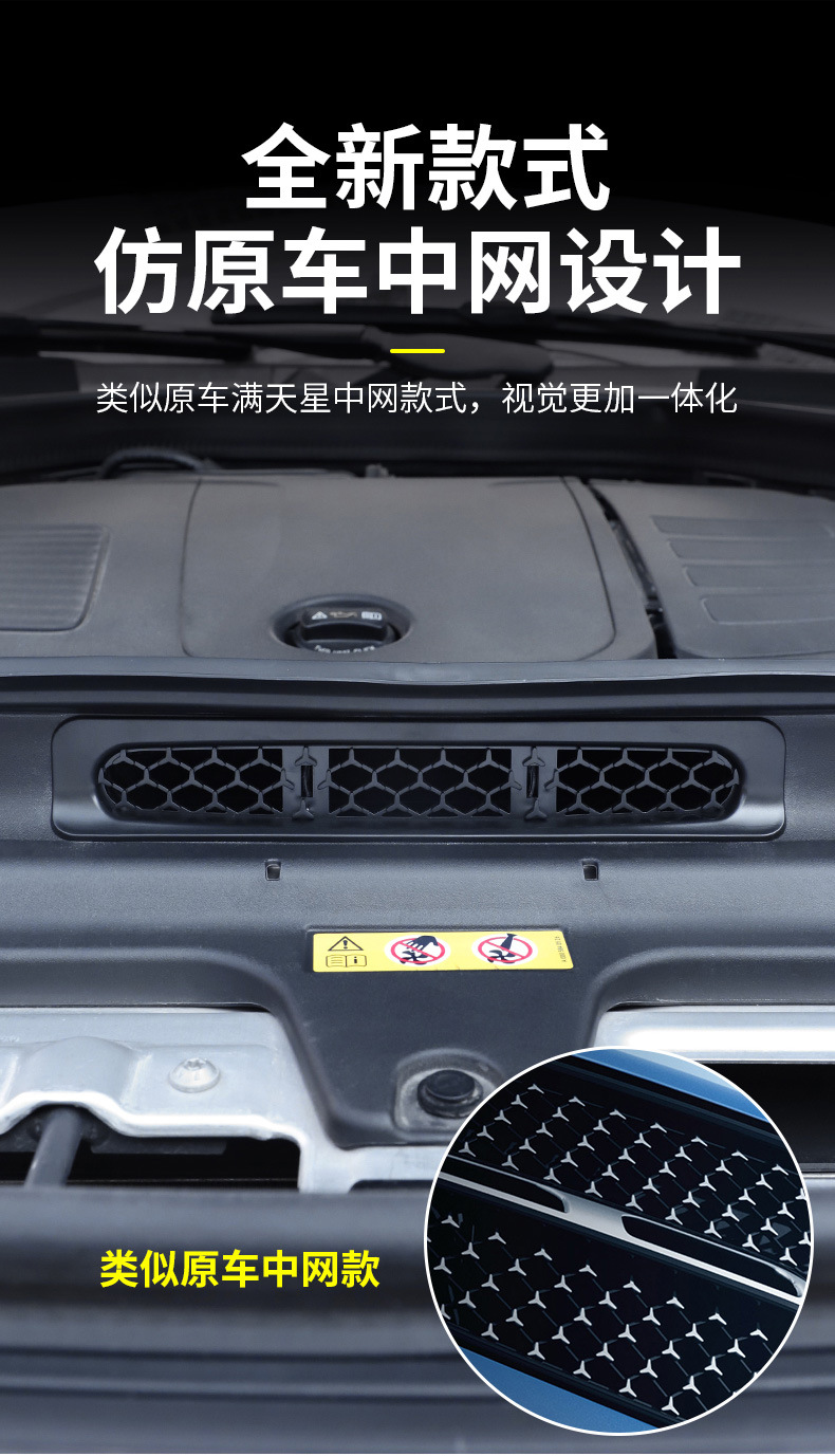 Suitable for Mercedes-Benz Engine Air Intake Masks, Glc/C-Class/E-Class Grille Insect-Proof Net, Air Intake Port Special Dust-Proof Net