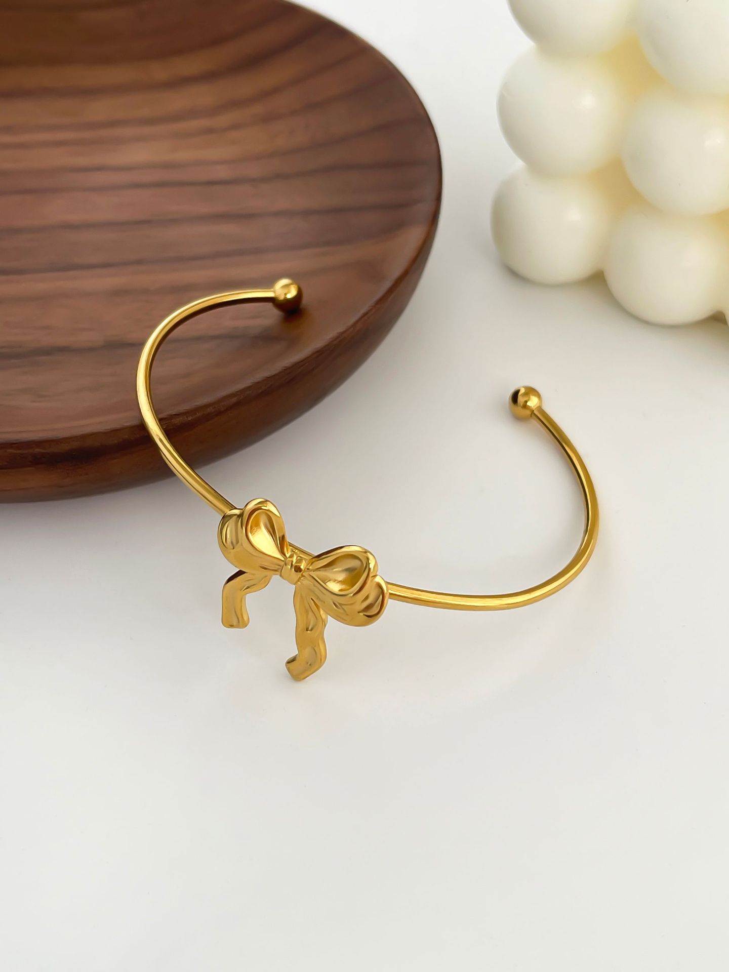 7g Weight 0.03µm-0.05µm Gold Plating Thickness PVD Coated Gold Plating Process Real Gold Plated Plating Material Jewelry Set Classification 1 Piece, 1 Pair Quantity Date, Tea Party Occasion 304 Stainless Steel Material Bow Knot Pattern Unisex Gender Vintage Style, Simple Style Style Waterproof Non Tarnish, Surgical Steel, Plating, Bowknot Craft PVD Coated Real Gold Plated Bow Knot 304 Stainless Steel Vintage Style Simple Style Waterproof Non Tarnish Surgical Steel Plating Jewelry Set 13