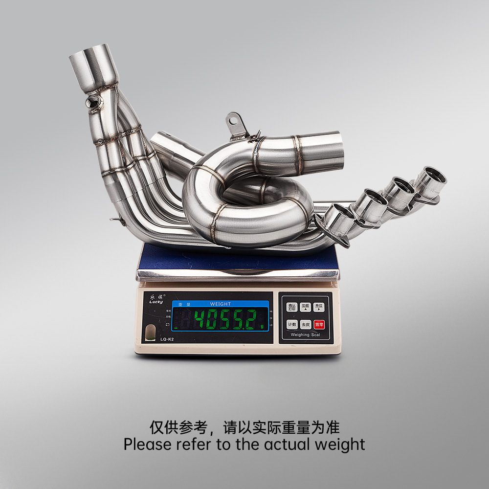 Motorcycle exhaust pipe full system modification suitable for Qianjiang Sai 600 680CC, including front and rear sections