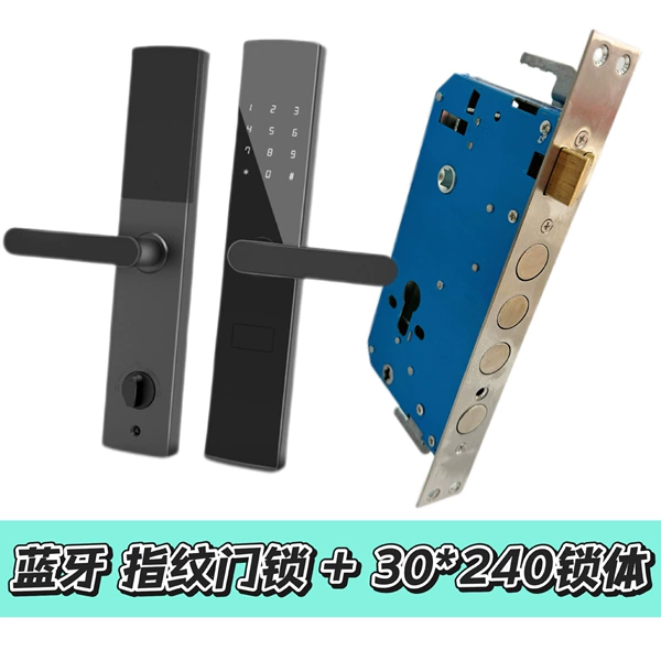 F15 aluminum alloy material: fingerprint + Bluetooth lock (remote password) 30*240 lock body