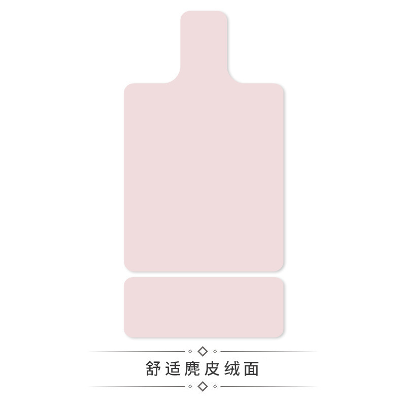 跨境麂皮绒纯色普拉提核心床垫麂皮绒印花橡胶健身防滑吸汗专用垫|undefined