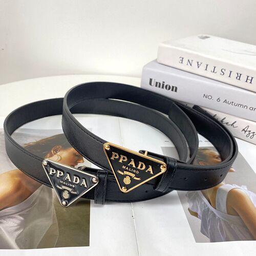 New fashion trend luxury style black triangle letter buckle women's belt accessories jeans suit pants leather belt 