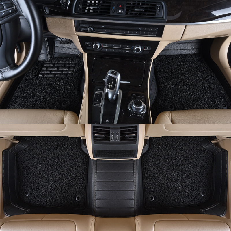 블랙 레더 + 블랙 실크 링 [가로 더블]]