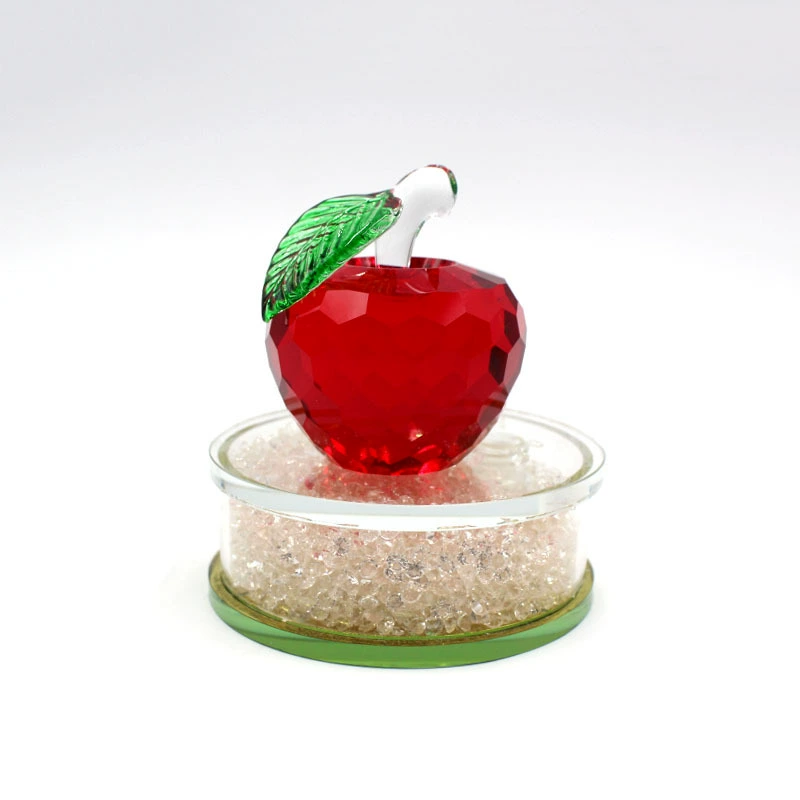 Кристалл Новый Автомобиль Apple Держатель Духов Кристалл Apple Ремесла Украшения Автомобильные Духи Украшения