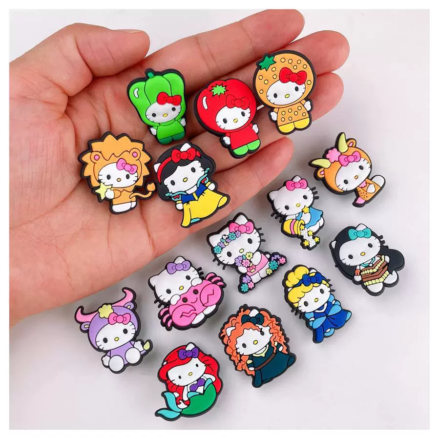 Hello Kitty, мультяшный аксессуар, обувь, пряжка для обуви, съемные украшения, качественный стиль