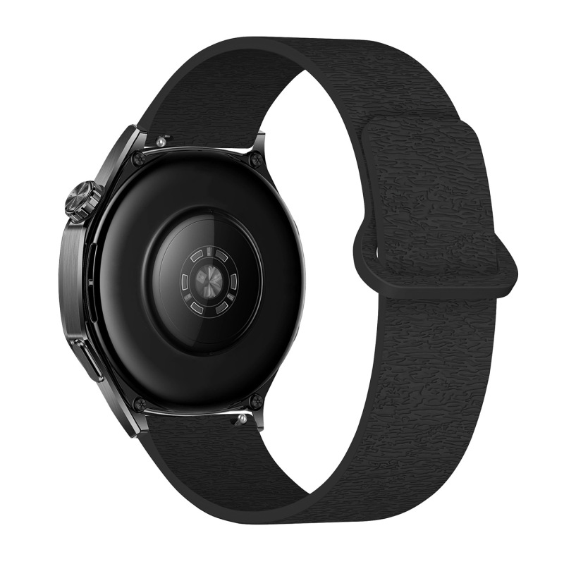 适用华为GT4/gt5/watch5三星watch4运动风木纹软磁硅胶磁吸手表带|undefined