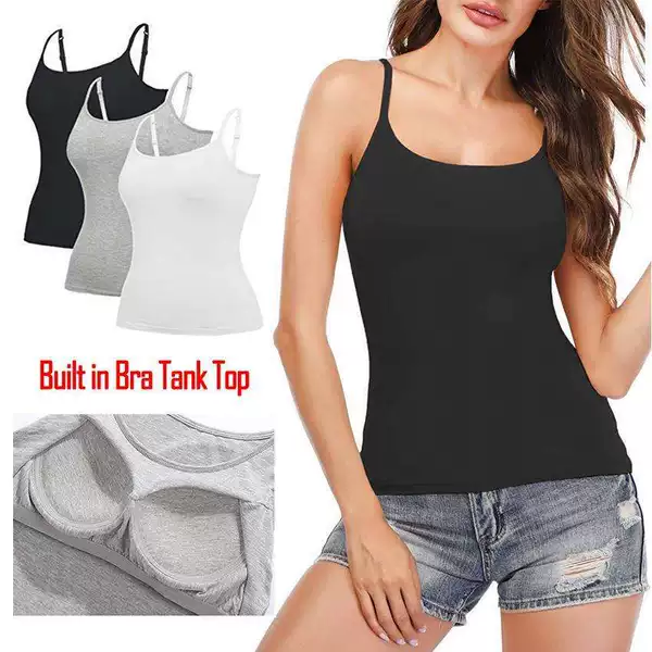 Cross-border Foreign Trade Long Camisole with Chest Pad