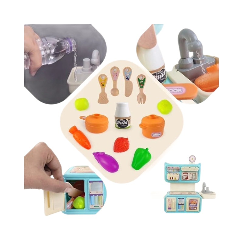 Juguetes para niños almacenan juguetes caseros de cocina Amazon simulación cocina con juguetes funcionales de agua