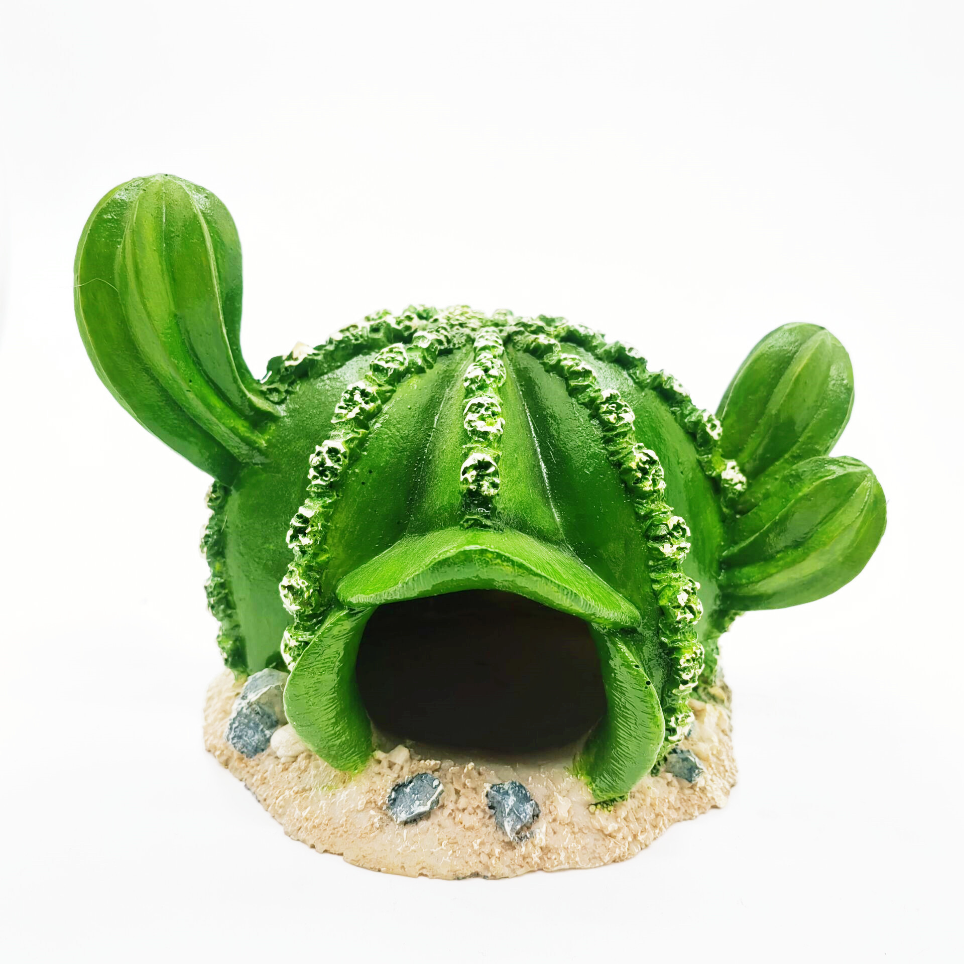 Crawler Fish Tank acuario paisaje decoración resina artesanía simulación secado tortuga tabla agujero coral Buda estatua cactus