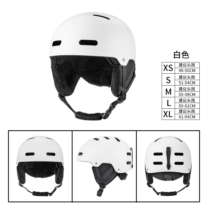 Nuevos niños adultos transfronterizos deportes al aire libre casco de esquí cubierta unisex con gafas con casco de esquí