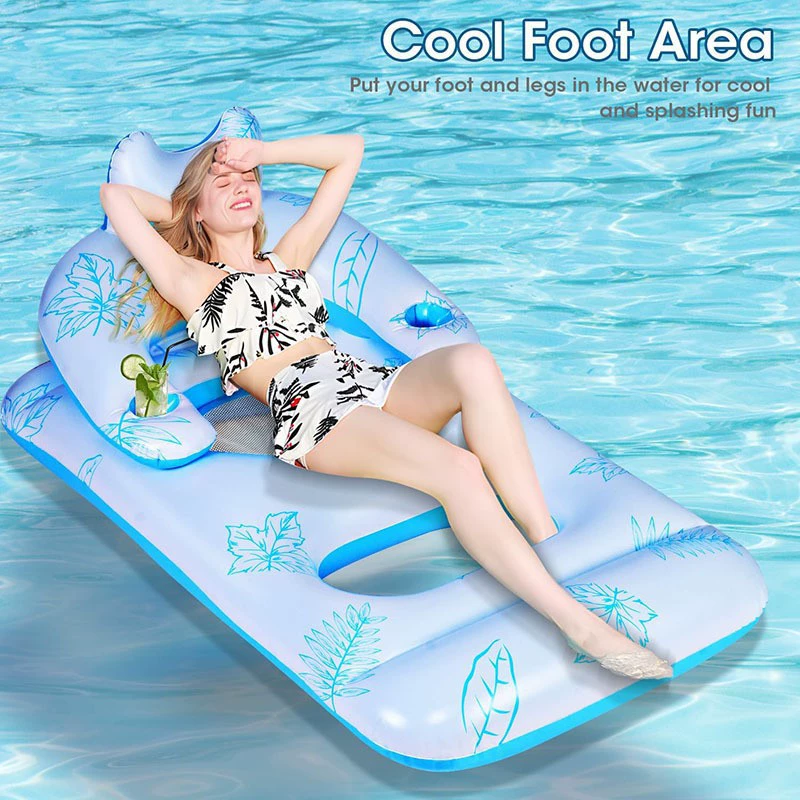 Трансграничная поставка надувной бассейн плавающее кресло для взрослых свет Ванна бассейн плавающая кровать водяной шланг подстаканник стул для бассейна плавающий ряд