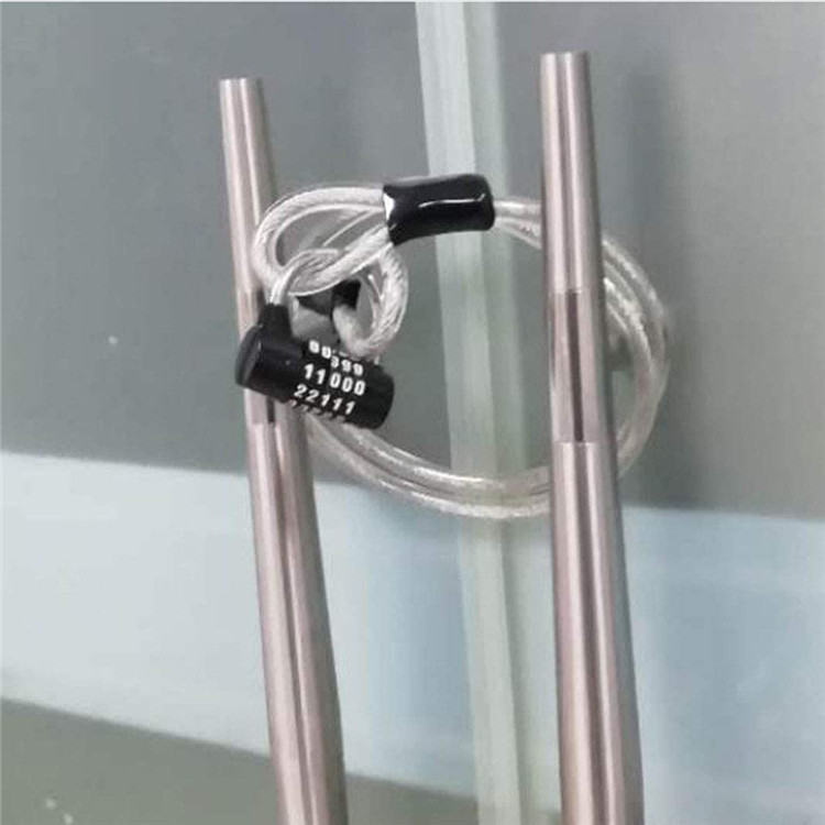 Ring bike cable de seguridad 3/16 "(5mm) diámetro del cable, 2,5 '(76cm) de longitud
