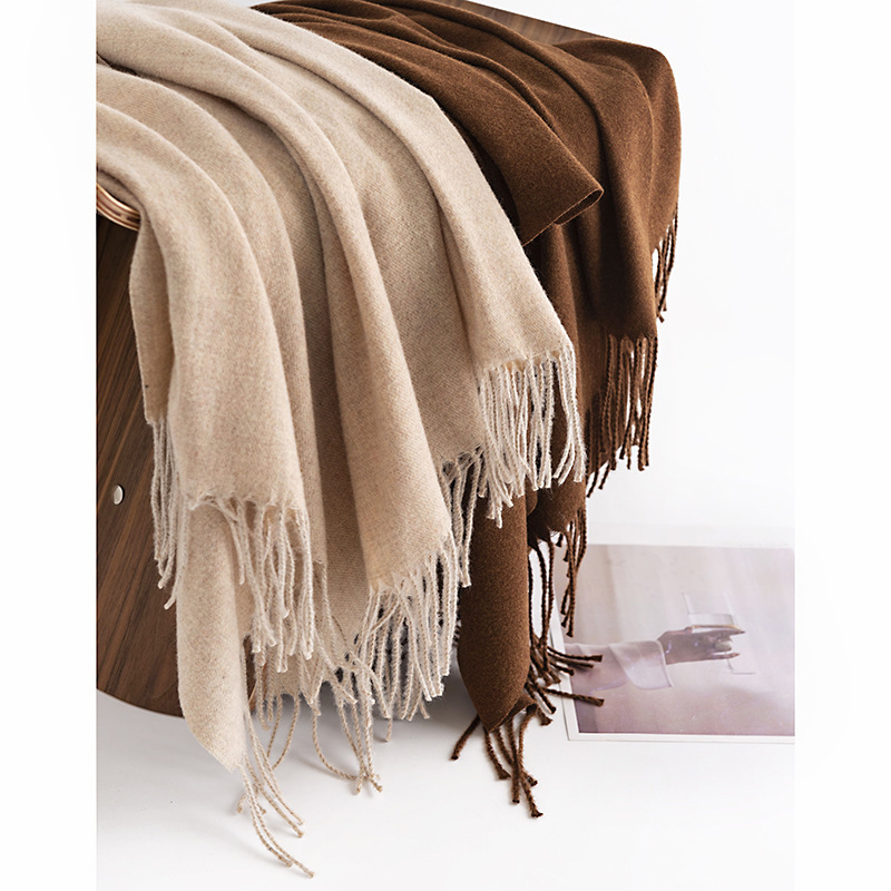 Damenmode Langer Schal Winter Warm Großer Schal Abendkleid Kaschmirschal Hochzeitsschal Weich_voghion.com